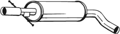 Проміжний глушник BOSAL 105505