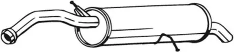 Глушник вихлопної системи задній CITROEN C4, C4 I PEUGEOT 308 I 1.6 09.07-10.14 BOSAL 135093