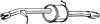 Глушник вихлопної системи задній CITROEN C3 II, C3 II/HATCHBACK, DS3 1.4D 11.09-09.16 BOSAL (135111) зображення 1