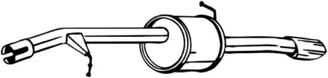 Глушник вихлопної системи задній CITROEN C3 II, C3 II/HATCHBACK, DS3 1.4D 11.09-09.16 BOSAL 135111