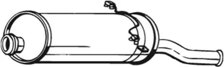 Глушитель выхлопных газов (конечный) BOSAL 135551