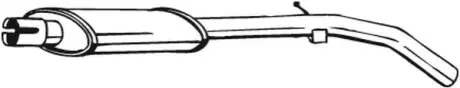 Глушитель системы выпуска (средний) BOSAL 148121
