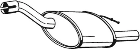 Глушитель выхлопных газов (конечный) BOSAL 154357
