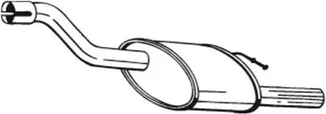 Глушитель выхлопных газов (конечный) BOSAL 154379