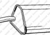 Глушитель выхлопных газов (конечный) 175035
