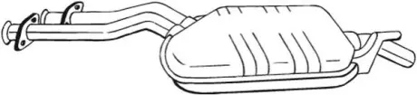 Центр. глушитель, выпускная сист. BOSAL 175291