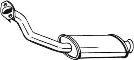 Глушник передній CITROEN BERLINGO PEUGEOT PARTNER, PARTNER ORIGIN 1.9D 06.96-12.15 BOSAL 190171