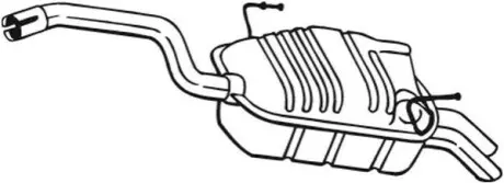 Глушник вихлопної системи задній CITROEN C8 FIAT ULYSSE LANCIA PHEDRA PEUGEOT 807 2.0D/2.2D 06.02 BOSAL 190903