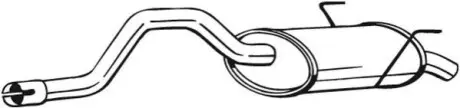 Глушитель выхлопных газов (конечный) BOSAL 200157