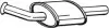 Глушитель передний RENAULT TWINGO 01-12 BOSAL (200-811) изображение 1