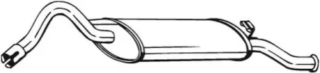 Задний. глушитель, выпускная сист. BOSAL 220651