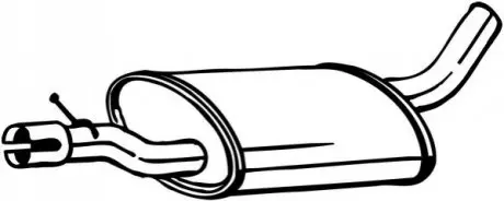 Глушник передній AUDI Q3 VW TIGUAN 1.4/2.0D 09.07-10.18 BOSAL 233567