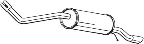 Глушник вихлопної системи задній SEAT IBIZA IV, IBIZA IV SC, IBIZA IV ST SKODA FABIA III VW POLO V 1.0 01.14-06.21 BOSAL 233569
