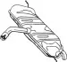 Глушник вихлопної системи задній VW GOLF PLUS V, GOLF V 1.4 10.03-12.13 BOSAL (233803) зображення 1