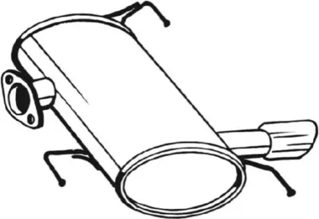 Задний. глушитель, выпускная сист. BOSAL 247009