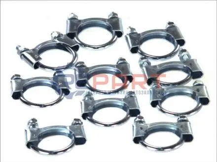 Затискач вихлопної системи (45мм, 10шт) ALFA ROMEO 33 AUDI 80 B2, COUPE B2 CITROEN C2, C3 I FIAT 500, 500 C, PANDA, PUNTO, STILO, UNO FORD KA LANCIA Y, Y10 MITSUBISHI COLT VI 0.8-1.9D 05.73 BOSAL 250245