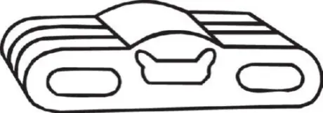 Елемент кріплення випускної системи DAEWOO ESPERO, NEXIA OPEL ASTRA F, COMBO, KADETT D, KADETT E, KADETT E COMBO 1.2-2.0 08.79-10.01 BOSAL 255859