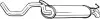 Глушник вихлопної системи задній AUDI A3 SEAT LEON VW GOLF IV, NEW BEETLE 1.6/1.9D 09.96-09.10 BOSAL (278145) зображення 1