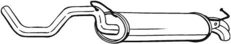 Глушник вихлопної системи задній AUDI A3 SEAT LEON VW GOLF IV, NEW BEETLE 1.6/1.9D 09.96-09.10 BOSAL 278145