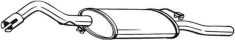 Глушитель выхлопных газов (конечный) BOSAL 278581