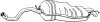 Глушник вихлопної системи задній AUDI A3 SEAT LEON VW GOLF IV, NEW BEETLE 1.8-2.3 09.96-10.10 BOSAL (279111) зображення 1