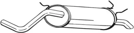 Задний. глушитель, выпускная сист. BOSAL 279157