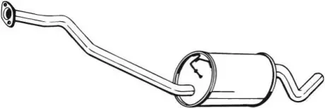 Глушитель системы выпуска (средний) BOSAL 279457