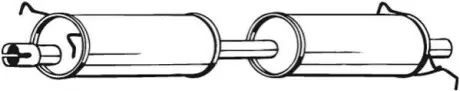 Глушитель системы выпуска (средний) BOSAL 280055