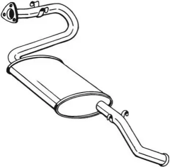 Глушитель выхлопных газов (конечный) BOSAL 280273
