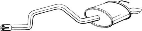 Задний. глушитель, выпускная сист. BOSAL 281043