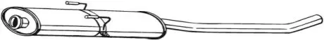 Глушитель системы выпуска (средний) BOSAL 282059