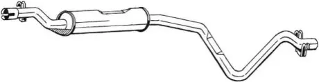Глушитель системы выпуска (средний) BOSAL 282247