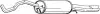 Глушник вихлопної системи задній AUDI A4 B5 1.8 01.95-09.01 BOSAL (282367) зображення 1