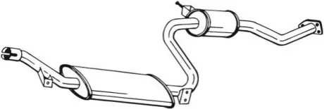 Проміжний глушник BOSAL 282409