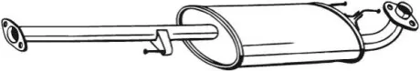 Глушник вихлопної системи середній TOYOTA LAND CRUISER PRADO 3.0D 09.02-12.10 BOSAL 282863