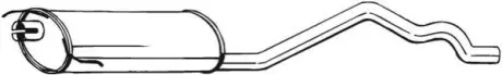 Глушитель системы выпуска (средний) BOSAL 283495