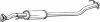 Глушник вихлопної системи середній HONDA CR-V III 2.2D 01.07-06.12 BOSAL (284447) зображення 1