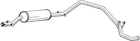 Глушитель выхлопных газов (конечный) BOSAL 284497