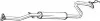 Глушник вихлопної системи середній HONDA CRX III 1.6 03.92-12.98 BOSAL (285129) зображення 1