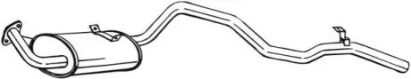 Задний. глушитель, выпускная сист. BOSAL 286013