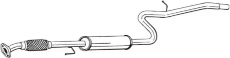 Проміжний глушник BOSAL 287419
