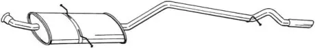 Глушник вихлопної системи задній MERCEDES A (W169) 1.5 09.04-06.12 BOSAL 291429