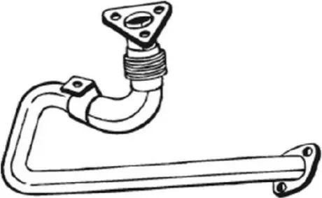 Вихлопна труба передн TOYOTA LAND CRUISER 2.4D 10.85-05.90 BOSAL 785039