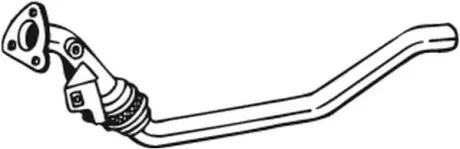 Вихлопна труба середн AUDI A4 B7 2.0D 11.04-03.09 BOSAL 800-055