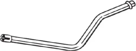 Вихлопна труба середн CITROEN C1 PEUGEOT 107 TOYOTA AYGO 1.0 06.05-09.14 BOSAL 800527
