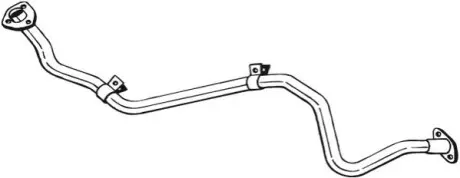 Вихлопна труба передн TOYOTA HILUX V VW TARO 2.4D 09.88-12.97 BOSAL 888411