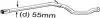 Вихлопна труба середн PEUGEOT 206 2.0D 12.99-09.09 BOSAL (889535) зображення 1