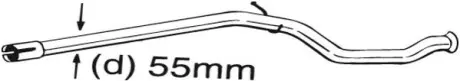 Випускна труба BOSAL 889535