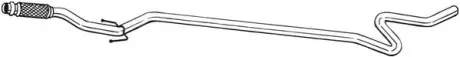 Вихлопна труба середн CITROEN C2, C2 ENTERPRISE PEUGEOT 1007 1.4D 07.03 BOSAL 952143