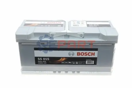 Акумуляторна батарея 110Ah/920A (393x175x190/+R/B13) S5.. BOSCH 0 092 S50 150 Купити в Україні
